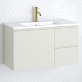 Timberline Florida Ensuite 800mm Wall Hung Vanity with Ceramic Countertop