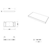 Timberline Splice Bathroom Shelf