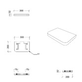 Timberline Splice Curved Bathroom Shelf