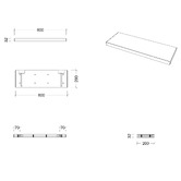 Timberline Splice Bathroom Shelf