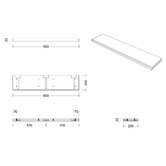 Timberline Splice Bathroom Shelf