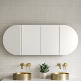 Timberline Ballad 1500mm Oval Mirrored Shaving Cabinet