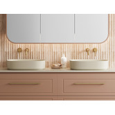 Timberline Myrtle 550mm Oval Ceramic Above Counter Basin