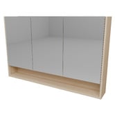 Timberline Sanremo 1200mm Mirrored Shaving Cabinet with Open Shelf