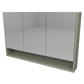 Timberline Sanremo 1200mm Mirrored Shaving Cabinet with Open Shelf