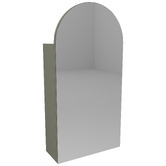 Timberline Church 400mm Arch Mirrored Shaving Cabinet with Melamine Shelves