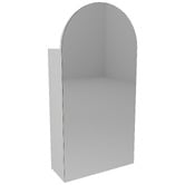 Timberline Church 400mm Arch Mirrored Shaving Cabinet with Melamine Shelves