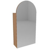Timberline Church 400mm Arch Mirrored Shaving Cabinet with Melamine Shelves