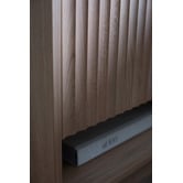 Timberline Somnus 2 Drawers Bedside Table with Brushed Gold Handle