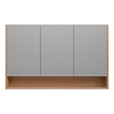 Timberline Sanremo 1200mm Mirrored Shaving Cabinet with Open Shelf