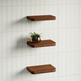 Timberline Splice Curved Bathroom Shelf