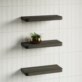 Timberline Splice Curved Bathroom Shelf