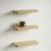 Timberline Splice Curved Bathroom Shelf