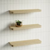 Timberline Splice Curved Bathroom Shelf