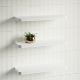 Timberline Splice Curved Bathroom Shelf