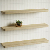 Timberline Splice Curved Bathroom Shelf
