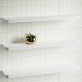 Timberline Splice Curved Bathroom Shelf