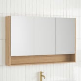 Timberline Sanremo 1200mm Mirrored Shaving Cabinet with Open Shelf
