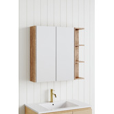Timberline New York 750mm Rectangular Mirrored Shaving Cabinet