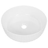 Timberline Allure Dimple 360mm Round Ceramic Above Counter Basin