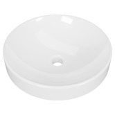 Timberline Corrida 430mm Gloss White Round Semi-inset Basin