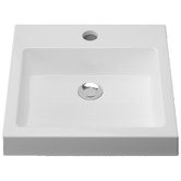 Timberline Cove 460mm Gloss White Square Semi-inset Basin