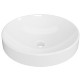 Timberline Corrida 430mm Gloss White Round Semi-inset Basin