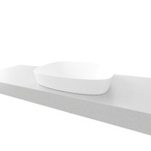 Timberline Lorenzo 505mm Ceramic Semi-Inset Basin