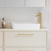 Timberline Quill 600mm Rectangular Ceramic Above Counter Basin
