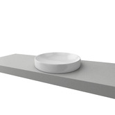 Timberline Radius 400mm Round Ceramic Semi-Inset Basin