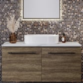 Timberline Myrtle 550mm Oval Ceramic Above Counter Basin