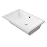 Timberline 530mm White Rectangular Ceramic Undermount Basin