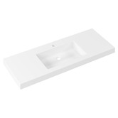 Timberline Accessible Essential 1200mm Gloss White Rectangular Composite Wall Hung Basin