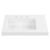 Timberline Accessible Essential 750mm Gloss White Composite Wall Hung Basin