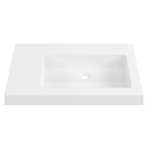 Timberline Accessible Essential 750mm Gloss White Composite Wall Hung Basin