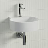 Timberline Accessible Quay 400mm Gloss White Composite Wall Hung Basin