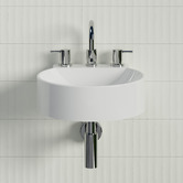 Timberline Accessible Quay 400mm Gloss White Composite Wall Hung Basin
