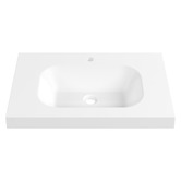 Timberline Accessible Stadium 750mm Gloss White Composite Wall Hung Basin