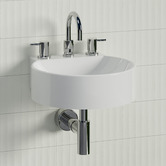Timberline Accessible Quay 400mm Gloss White Composite Wall Hung Basin