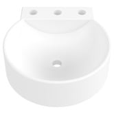 Timberline Accessible Quay 400mm Gloss White Composite Wall Hung Basin