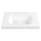 Timberline Accessible Stadium 750mm Gloss White Composite Wall Hung Basin