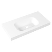 Timberline Accessible Stadium 900mm Gloss White Composite Wall Hung Basin