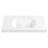 Timberline Accessible Stadium 900mm Gloss White Composite Wall Hung Basin