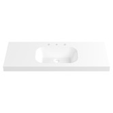 Timberline Accessible Stadium 1200mm Gloss White Composite Wall Hung Basin