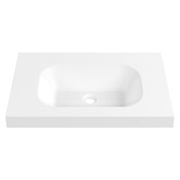 Timberline Accessible Stadium 750mm Gloss White Composite Wall Hung Basin