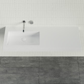 Timberline Accessible Essential 1200mm Gloss White Composite Wall Hung Basin