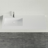 Timberline Accessible Essential 1200mm Gloss White Composite Wall Hung Basin