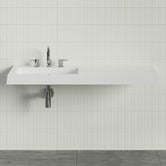 Timberline Accessible Essential 1200mm Gloss White Composite Wall Hung Basin