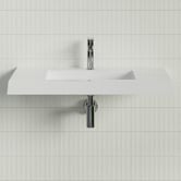 Timberline Accessible Essential 900mm Gloss White Rectangular Composite Wall Hung Basin