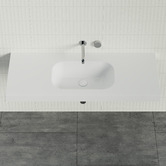 Timberline Accessible Stadium 1200mm Gloss White Composite Wall Hung Basin